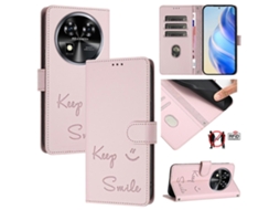 Capa De Couro Para Celular Com Rfid E Relevo Smile