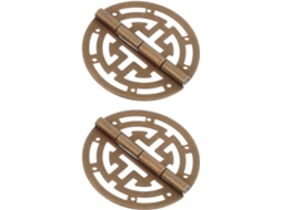 Dobradiças Mikikit Para Caixa De Joias Antigas, 2 Peças, Dobradiças Decorativas Gravadas Em Latão Para Baú De Artesanato