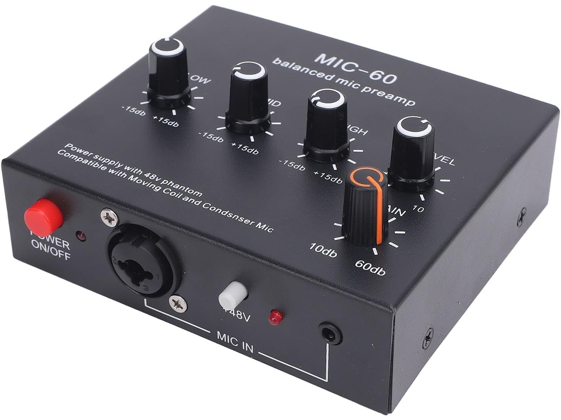 Pré-amplificador De Microfone Balanceado, Com