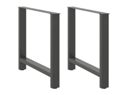 Dining Table Leg, Dining Table Legs Vidaxl Antracite Aço (80 X (72-73) Cm)