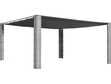 Pérgola  (Cinzento Antracite - Vime - 400x400x200 cm)
