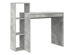 Conjunto 1 Secretária De Computador Vidaxl Cinzento Derivados De Madeira (100 X 40 X 90 Cm)