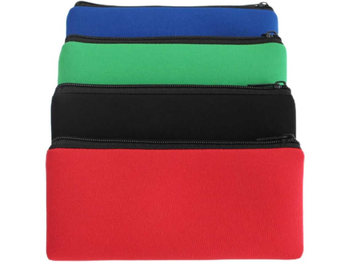 4 Caneta Multifuncional, para Material Escolar, Conjunto com 4 Estojos Coloridos para Guardar Canetas CHABERLU