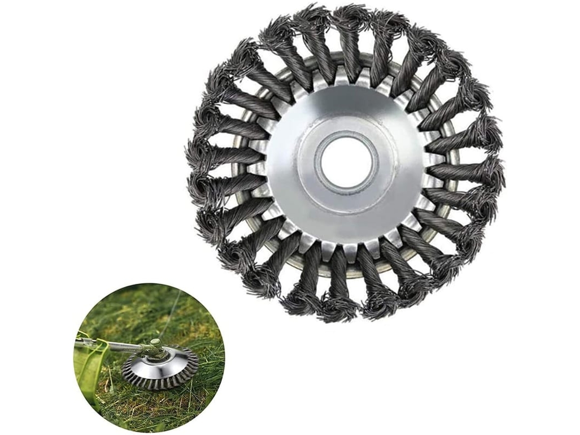 Cortador De Grama E Ervas Daninhas, Cabeçote De Aparador Elétrico De 6 Polegadas Com Roda De Fio De Aço Resistente
