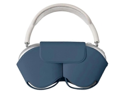 2026 capa Compatível com Airpods Max com Modo Sleep de Couro Pu Azul