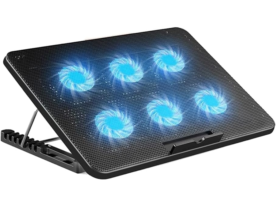 Cooler SFUSHOS para Laptop, 6 Ventoinhas, Silencioso