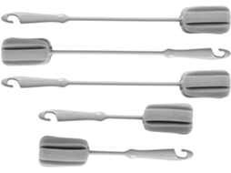 Limpador De Garrafas E Canecas Com Cabo Alongado, Conjunto De 5 Escovas Esponja Para Limpeza Eficaz Na Cozinha E Em
