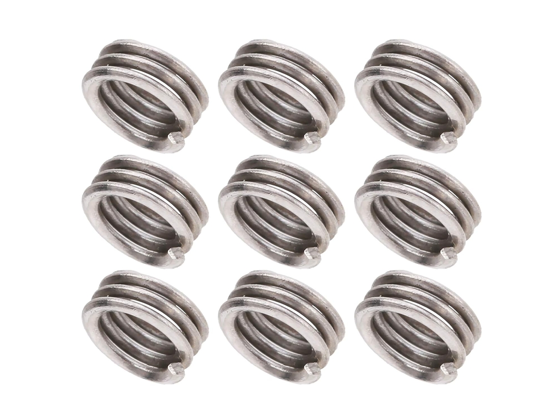 Kit Com 50 Peças De Buchas Rosca Fio Sus304 Para Reparo Furos Parafuso