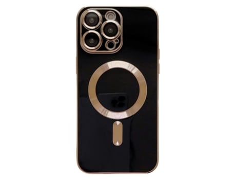 Lente para Telefone Mobile Phone Cases Magsafe Plating With para iPhone 13 Pro Pele Sintética