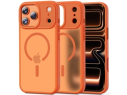 Capa Tech-protect Magsafe Para Iphone 17 Pro Magmat Laranja Cósmica Fosca