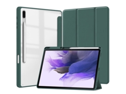 Capa Para Tablet Lurelia, Compatível Com Samsung Galaxy Tab S9/s9 Fe 2023, Transparente, Couro Sintético, Proteção Antiquedas, Acabamento Transparente