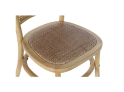 Cadeira de Sala de Jantar Dkd Home Decor Rotim Bétula 44 X 49 X 87 Cm