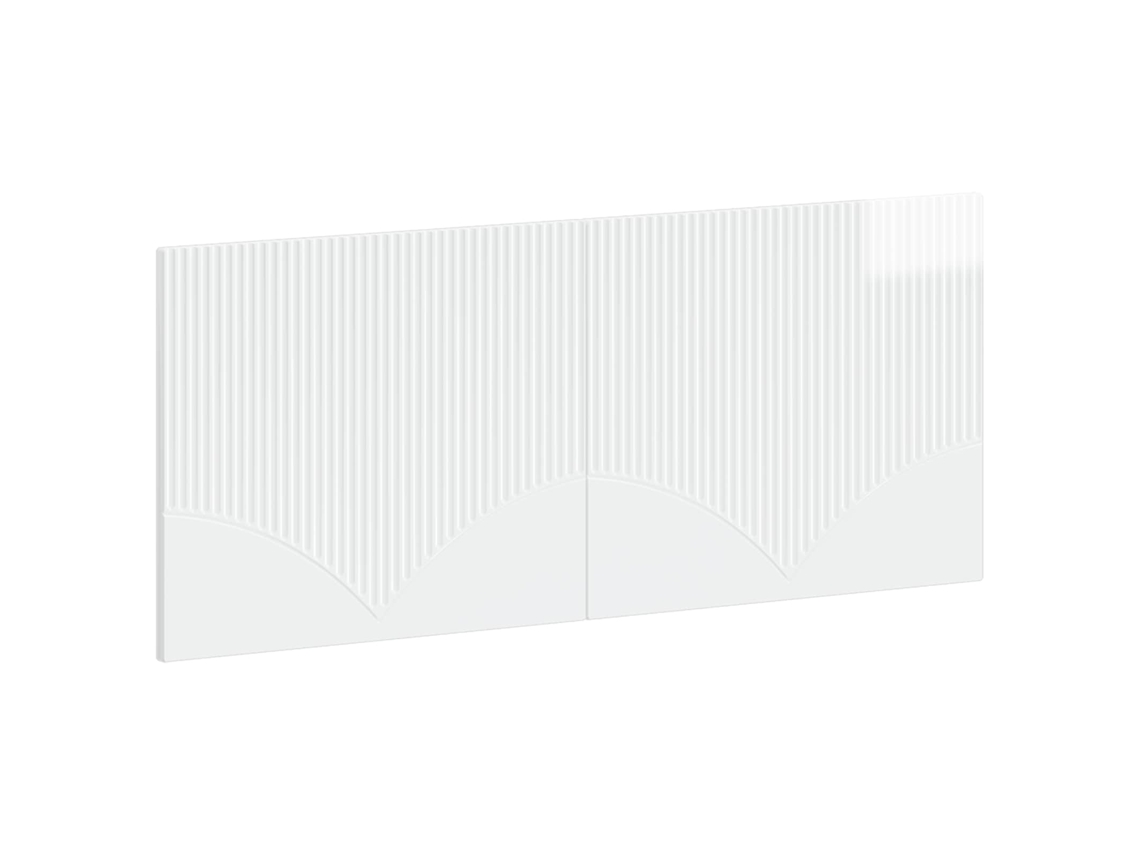 Vidaxl Cabeceira Montada Na Parede Hoorn Branco Brilhante
