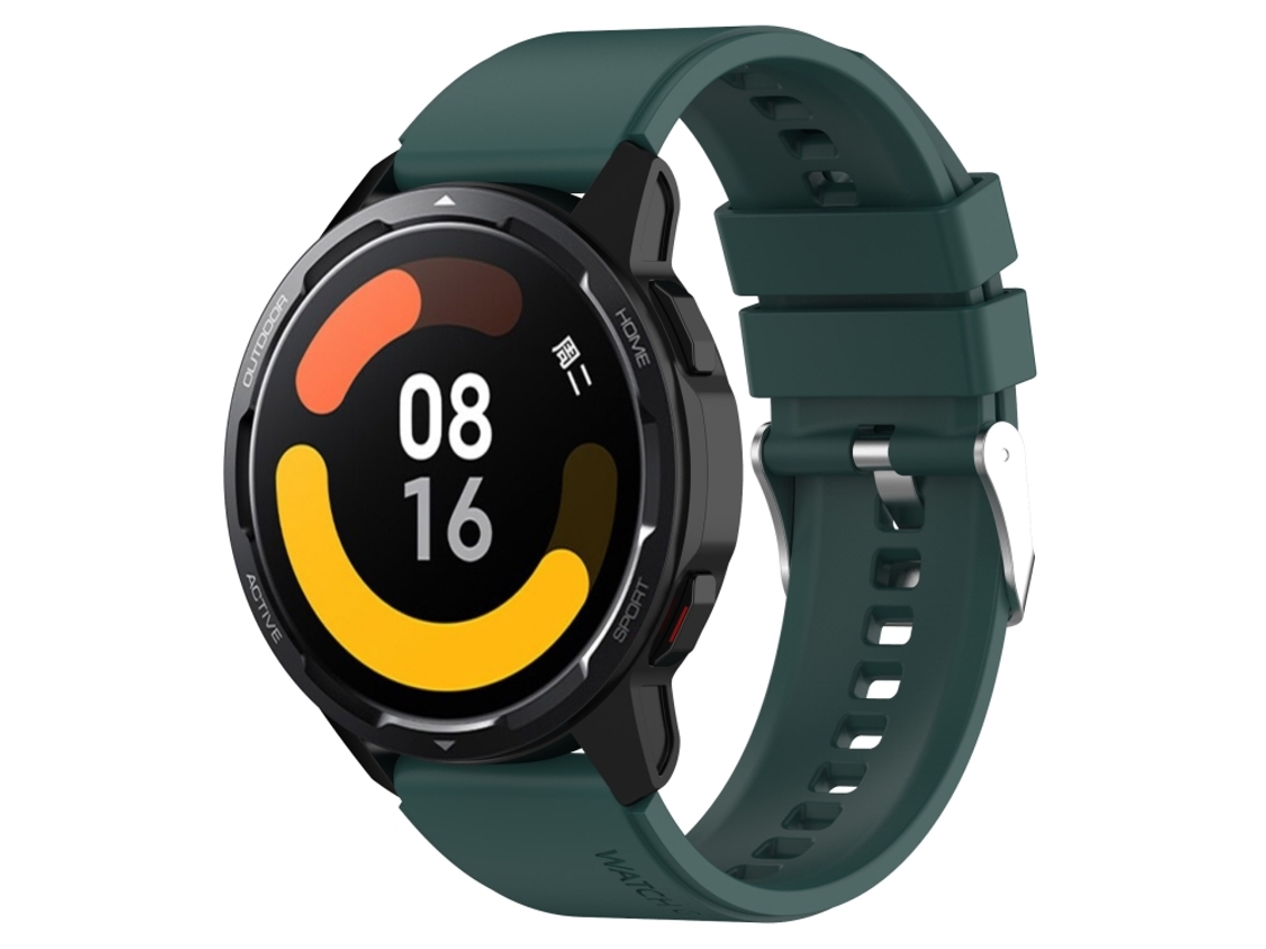 Bracelete para Samsung Galaxy Watch 3 XIAOMOYU em Silicone com Cabeça Saliente e Fivela Prata (20mm) Dark Green