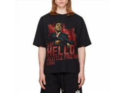 Rockinstone Scarface Movie Say Hello Black Adult T-shirt Size:s