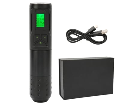 Máquina de tatuagem sem fio ajustável com motor rotativo, shader e liner Aiaididiy