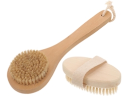 Conjunto De 2 Escovas Esfoliantes Corporais Healeved Para Banho, Escovas Ergonômicas, Acessório De Banho Para Adultos