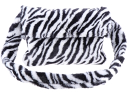 Bolsa De Ombro Feminina Ciieeo Com Estampa De Zebra Em Pelúcia, Fecho Magnético E Grande Capacidade.