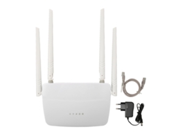 Roteador Wifi 300mbps Com 4 Antenas Ganho Alto Plug Eu