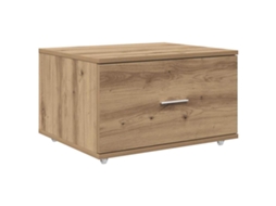 Gabinete de Gavetas com Roda Carvalho Artesanal MAISON EXCLUSIVE (55x45x31 cm)