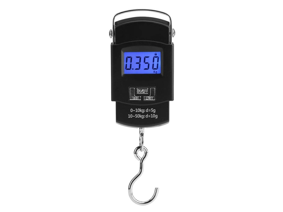 Balança Digital de Bagagem AQUAFORGE com capacidade para 50 Kg e visor LCD