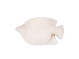 Esponja De Cuidado Facial Y Corporal Flutter Natural En Forma De Pez Seca (blanca)