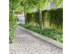 Vidaxl Borda De Grama 1000 X 25 X 0,03 Cm Aço Galvanizado Prateado