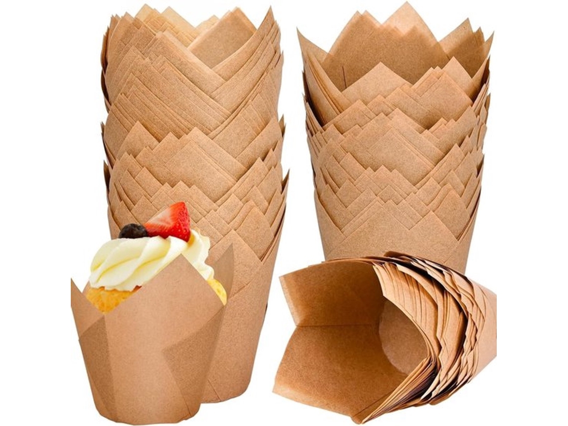 Conjunto De 120 Forminhas Papel Para Muffins - Modelo Tulpan Próprio Confeitaria