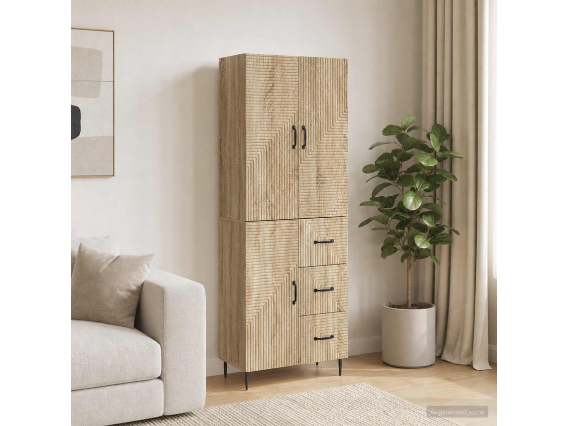 Vidaxl Conjunto De Gabinete 2 Unid. Carvalho Sonoma