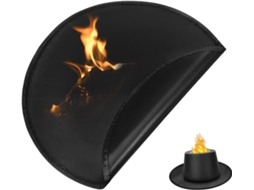Tapete Redondo Antiderrapante Para Grelha, Capa Protetora Para Decks E Fogueiras, Feito Com Material Gokoco