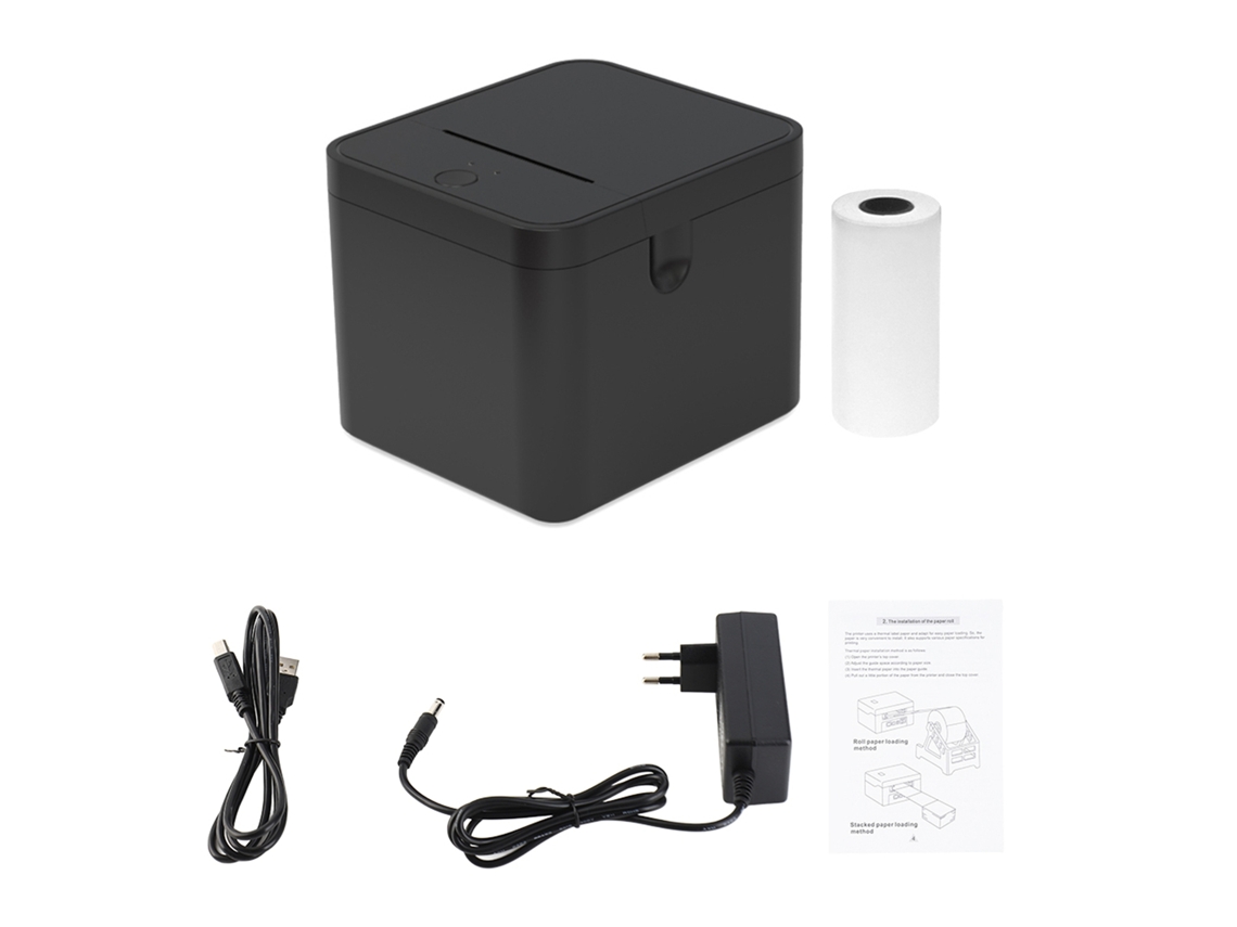 Impressora de Recibos Portátil 58mm Usb Bt, Alta Velocidade, para Restaurante, Comércio, Envio | S/MARCA