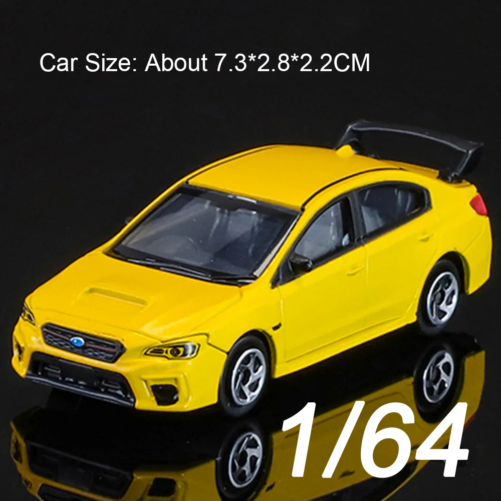 (wrxsti Amarelo) Escala 1:64 - Miniatura De Carro - Modelo De Brinquedo - Colecionável - Presente