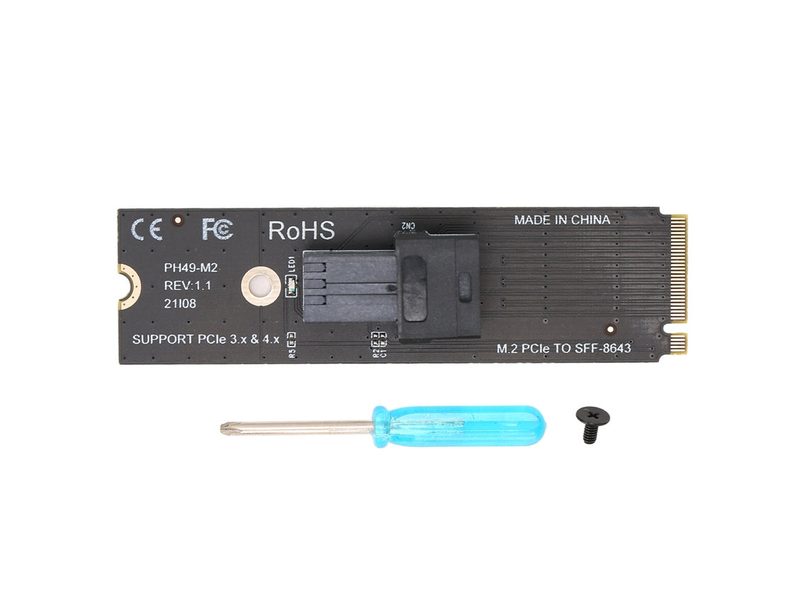 Placa De Expansão Adaptador M.2nvme Para U.2 64gt/s Pci E Transfer Acessórios Universais Para Pc