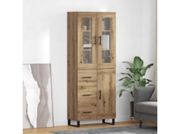Vidaxl Buffê 2 Pcs Carvalho Artesanal 69,5 X 34 X 180 Cm