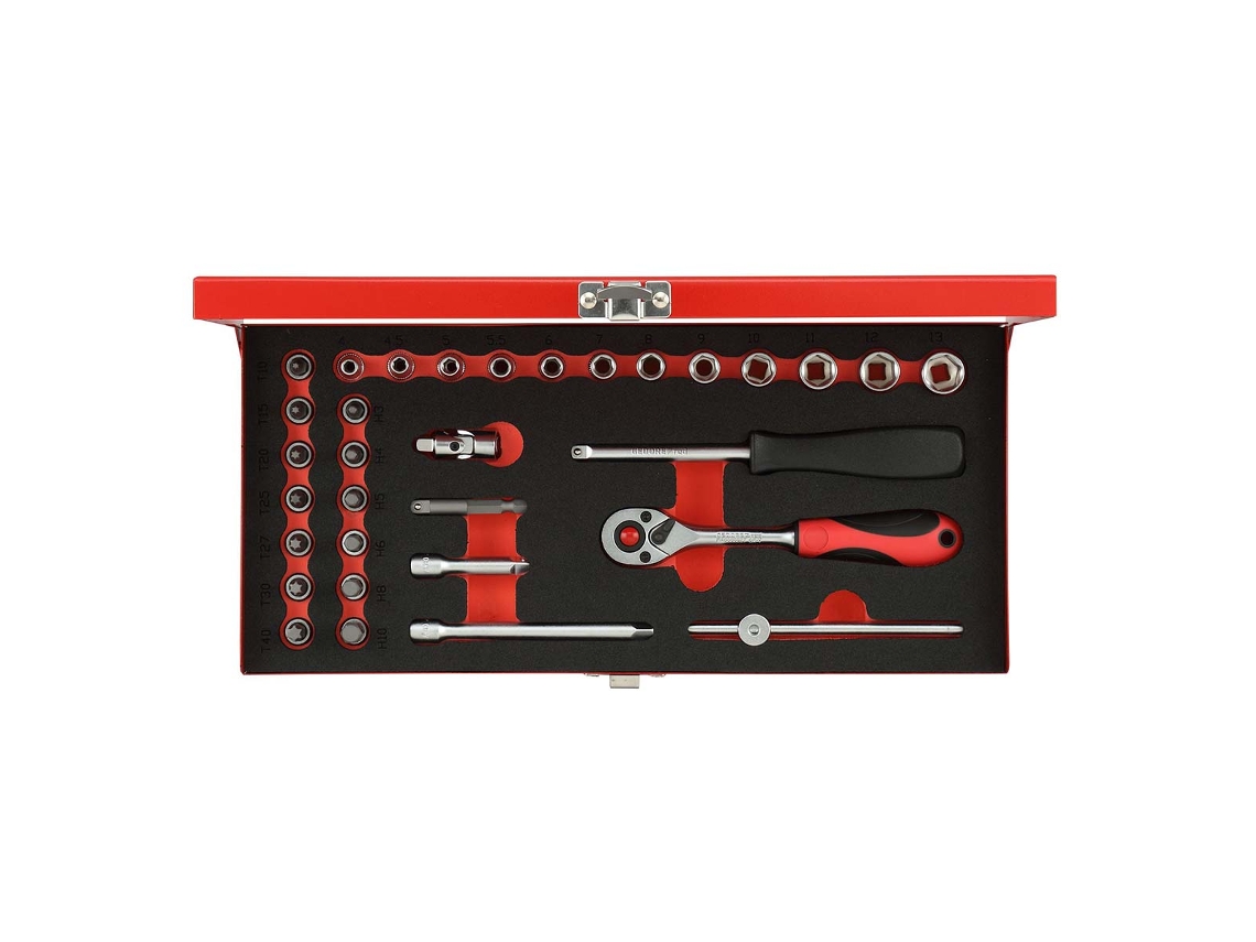 Conjunto de soquetes 1/4, 4 GEDORE RED R49014033 13 mm, 33 peças (3300001)