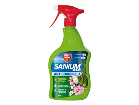 Spray Anticochinillas Sanium Inseticida Sistêmico Pronto Para Uso, 800ml Protect Garden