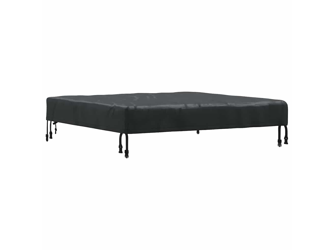 Conjunto 1 Decoração De Mesa Vidaxl Preto Tecido (112 X 112 X 15 Cm)