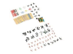 Kit De Componentes Eletrônicos Super Da Laxiscreed Para Testes Com Transistores Gráficos Lcrt4 E 6 Valores Diferentes