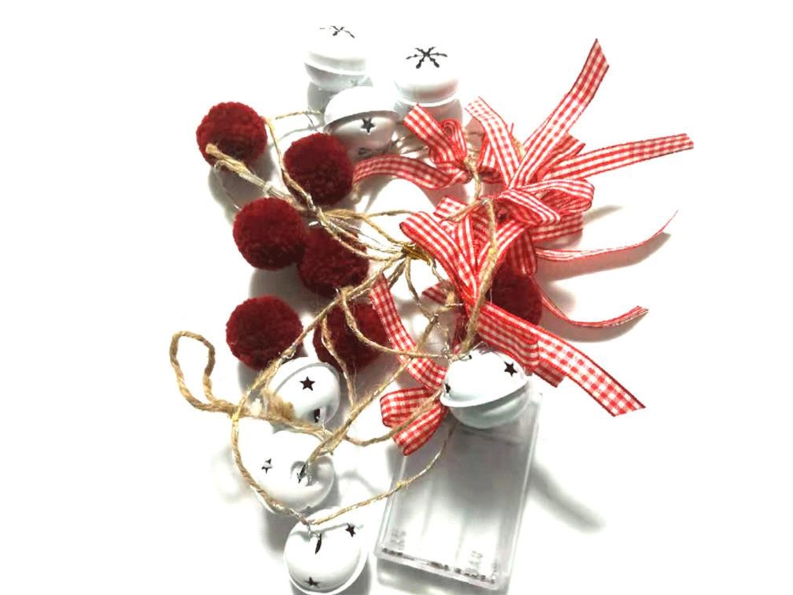 Bj-luz De Natal Led Com Pinhas E Cabeamento De Cobre Para Jardins, Terraços E Gramados