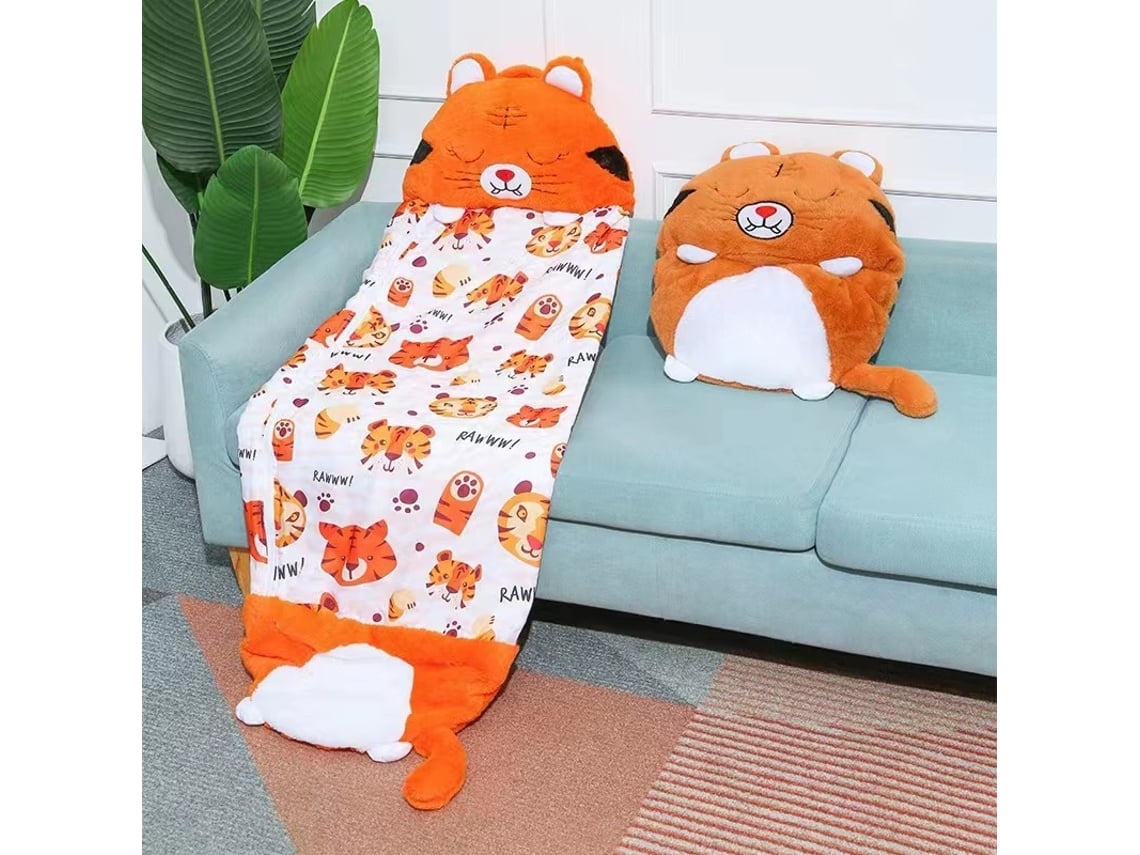 Novo Saco cama com Estampa de Tigre / 160*60 Cm, Ideal para Crianças, Educativo, Durável, Perfeito para Crianças, Educativo, Divertido, Se STELASPLEN