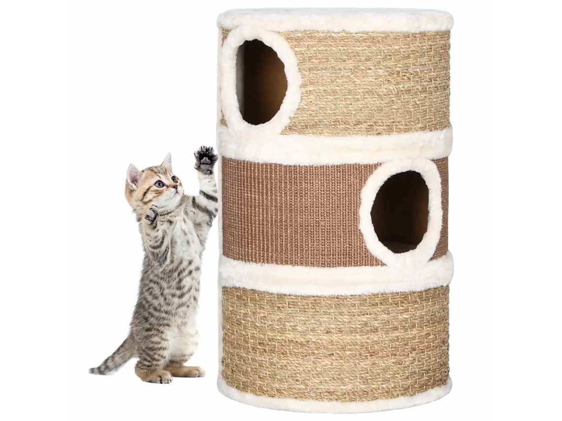 Vidaxl Barril Arranhador 60 Cm Erva Marinha