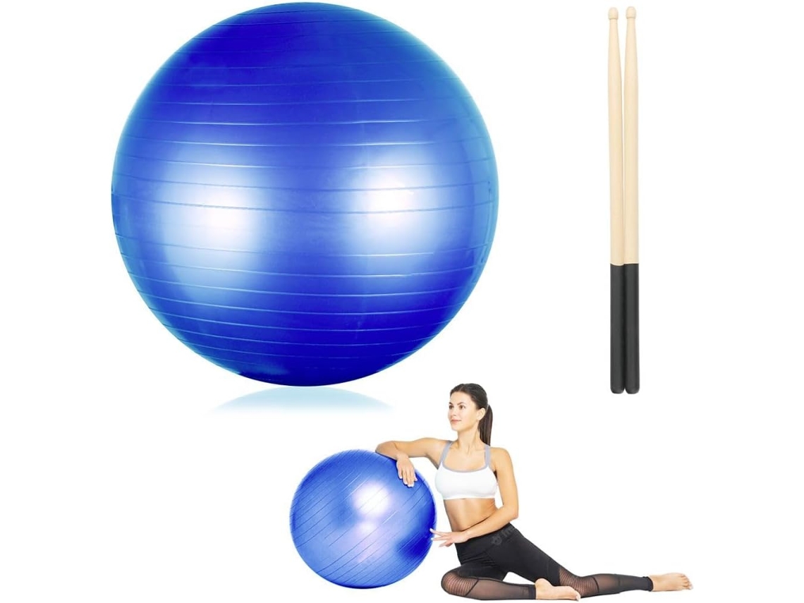 Conjunto de Bola de Equilíbrio para Exercícios Cardiovasculares, Pilates, Ioga e Pré-natal
