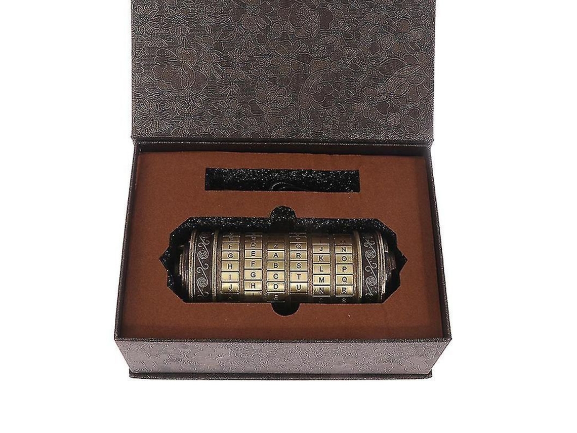 2026 caja Fuerte Metálica para Juguetes Cryptex da Vinci Code Regalo de Boda/san Valentín