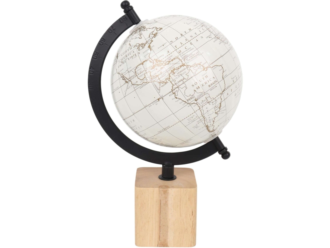 Globo Branco Com Base Natural Kasa