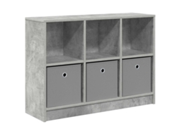 Conjunto 1 Unidade De Armazenamento Buffet Vidaxl Cinzento Derivados De Madeira (88,5 X 27,5 X 63,5 Cm)