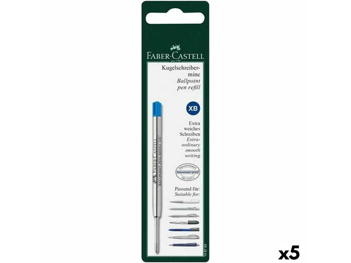Peças Sobresselentes FABER-CASTELL Caneta Azul 5 Unidades