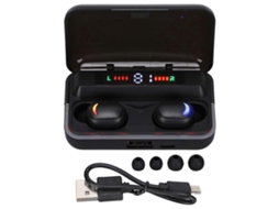 Fones De Ouvido Sem Fio Com Tela Led, Cancelamento De Ruído, Bluetooth 5.1 E Estojo De Carregamento Para Direção Esportiva. Ly Ebike