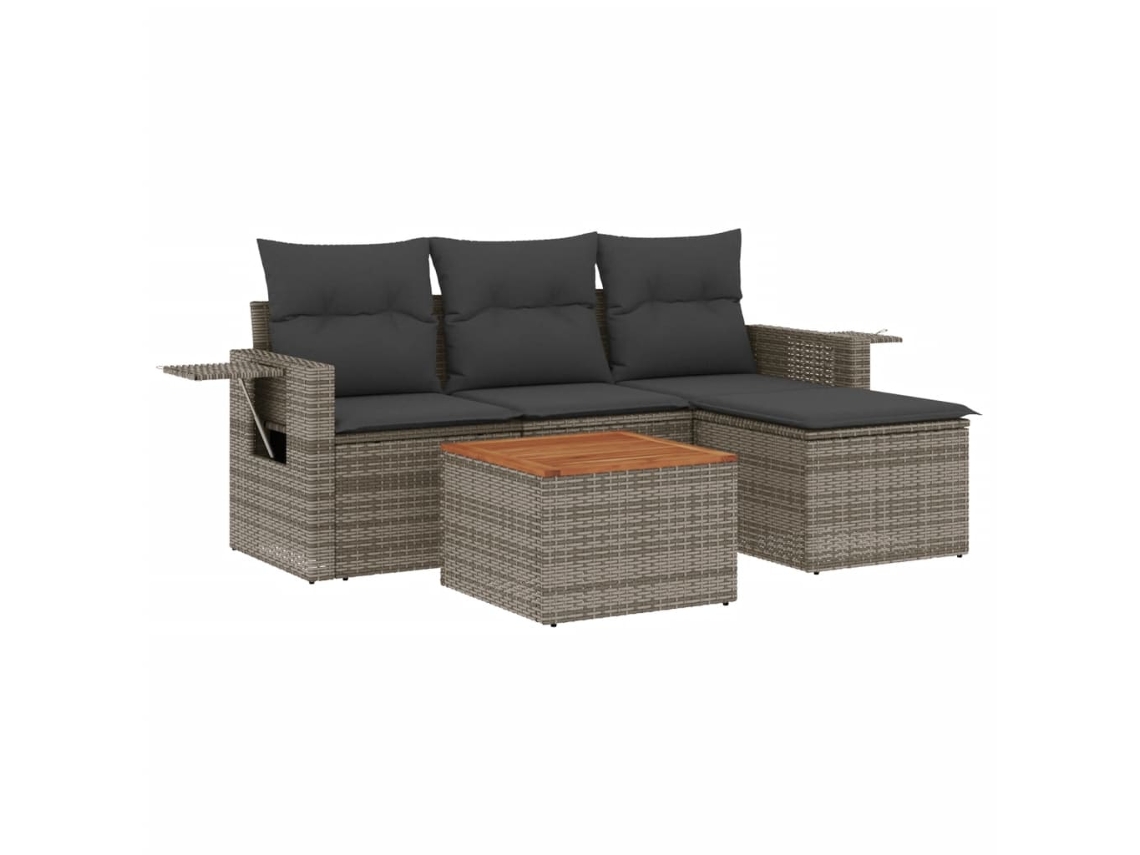 Garden Sofa Set, Garden Sofa Sets Vidaxl Cinzeto Rattan / Vime (n/a)