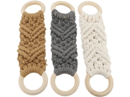 Conjunto De 3 Porta-toalhas Em Macramê, Suporte Para Pratos E