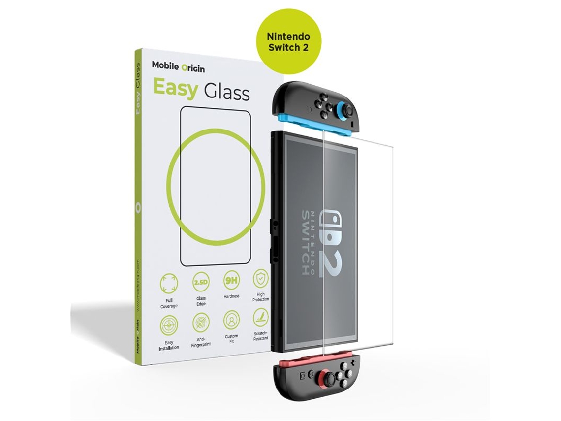 Easyglass para Nintendo Switch 2 Conjunto de 2 Películas Protetoras MOBILE ORIGIN
